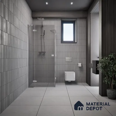 Cement Look Floor Tile TL 07621 Iron Anchorage 2 ft x 2 ft Matte Finish Vitrified Tile - 9 mm | 6 Random Design | Suitable For Living Room, Bedroom & Dining (Sample)