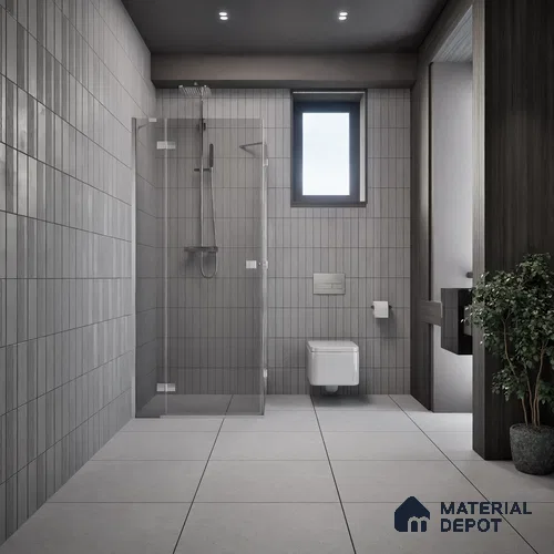 Cement Look Floor Tile TL 07621 Iron Anchorage 2 ft x 2 ft Matte Finish Vitrified Tile - 9 mm | 6 Random Design | Suitable For Living Room, Bedroom & Dining