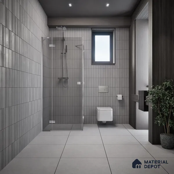 Cement Look Floor Tile TL 07621 Iron Anchorage 2 ft x 2 ft Matte Finish Vitrified Tile - 9 mm | 6 Random Design | Suitable For Living Room, Bedroom & Dining (Sample)