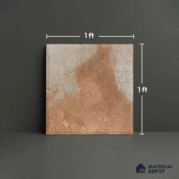 Stone Look TL 10357 C Anti Skid Tile Floor Tile 1 ft x 1 ft Vitrified Matte Finish - 12 mm