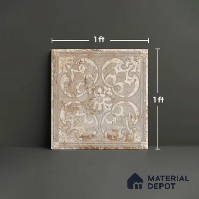 Stone Look TL 10357 D Anti Skid Tile Floor Tile 1 ft x 1 ft Vitrified Matte Finish - 12 mm