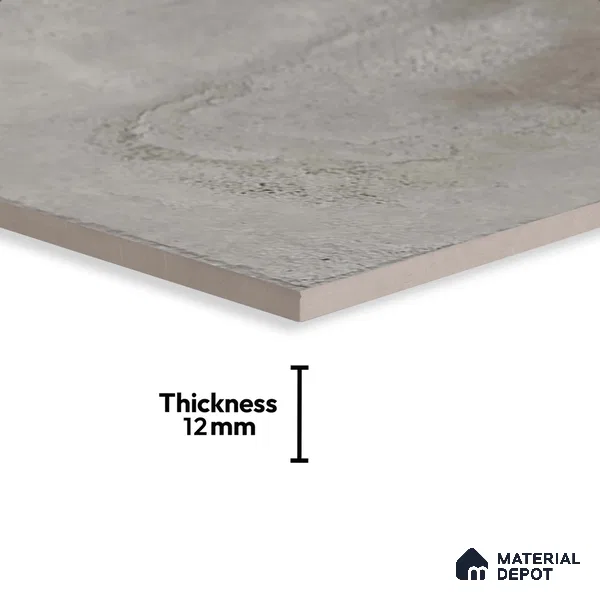 Stone Floor Tile TL 10357 E Leon Grey 2 ft x 2 ft Matte Finish Anti Skid Vitrified Tile - 12 mm | Suitable for Balcony, Terrace & Coutyard