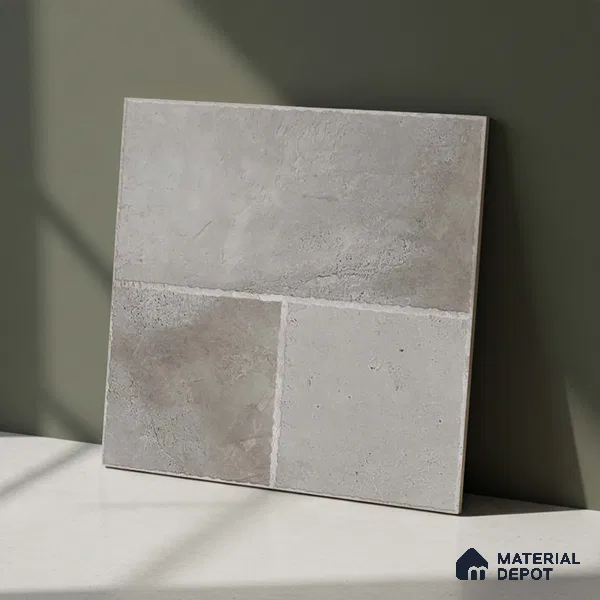 Stone Floor Tile TL 10357 F Leon Grey Decor 2 ft x 2 ft Matte Finish Anti Skid Vitrified Tile - 12 mm | Suitable for Balcony, Terrace & Coutyard