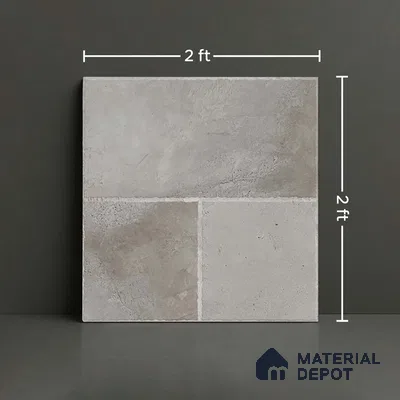 Stone Floor Tile TL 10357 F Leon Grey Decor 2 ft x 2 ft Matte Finish Anti Skid Vitrified Tile - 12 mm  | Suitable for Balcony, Terrace & Coutyard