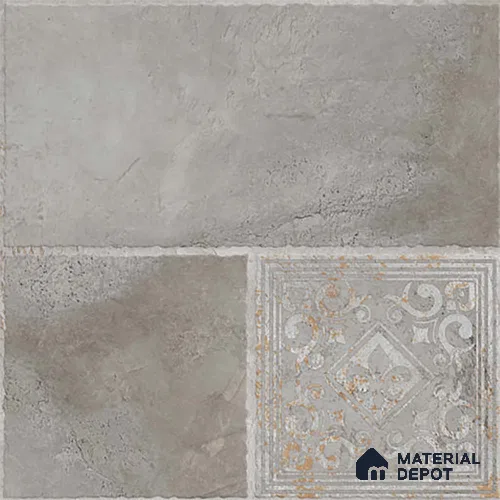 Stone Floor Tile TL 10357 G Leon Grey 2 ft x 2 ft Matte Finish Anti Skid Vitrified Tile - 12 mm  | Suitable for Balcony, Terrace & Coutyard