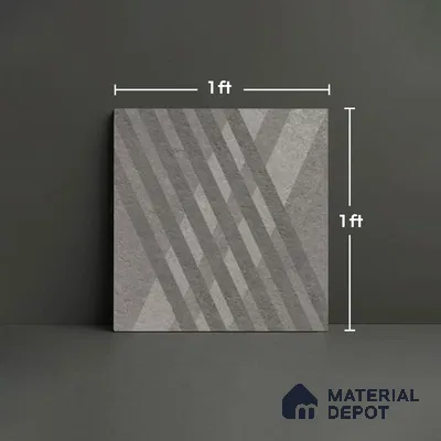 Stone Look TL 10361 D Anti Skid Tile Floor Tile 1 ft x 1 ft Vitrified Matte Finish - 12 mm