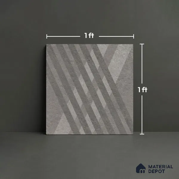 Stone Look TL 10361 D Anti Skid Tile Floor Tile 1 ft x 1 ft Vitrified Matte Finish - 12 mm