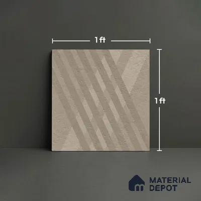 Stone Look TL 10361 H Anti Skid Tile Floor Tile 1 ft x 1 ft Vitrified Matte Finish - 12 mm