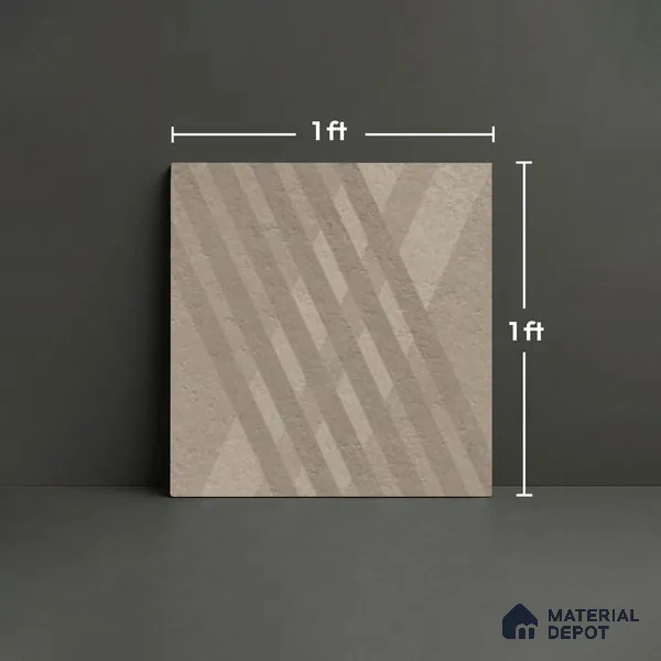 Stone Look TL 10361 H Anti Skid Tile Floor Tile 1 ft x 1 ft Vitrified Matte Finish - 12 mm