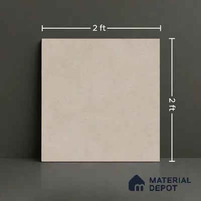 Stone Floor Tile TL 10361 I Fribo Beige 2 ft x 2 ft Matte Finish Anti Skid Vitrified Tile - 12 mm  | Suitable for Balcony, Terrace & Coutyard