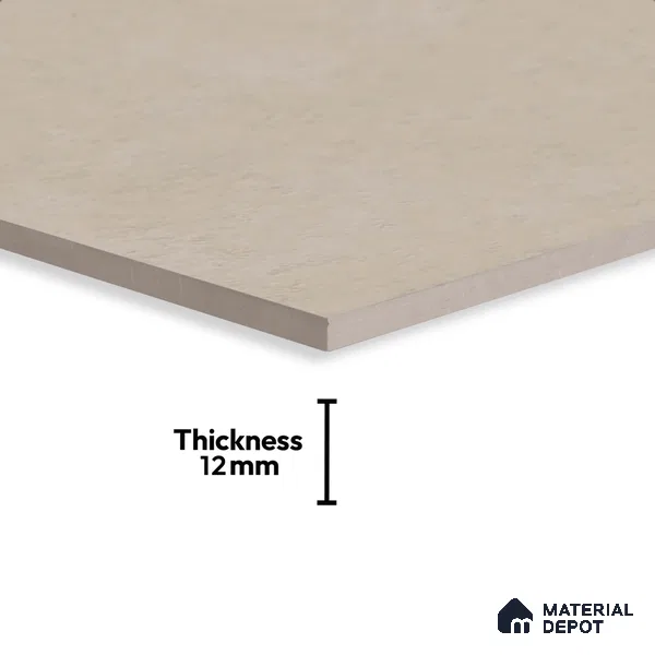 Stone Floor Tile TL 10361 I Fribo Beige 2 ft x 2 ft Matte Finish Anti Skid Vitrified Tile - 12 mm  | Suitable for Balcony, Terrace & Coutyard