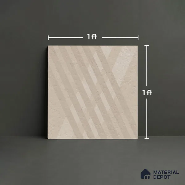 Stone Look TL 10361 L Anti Skid Tile Floor Tile 1 ft x 1 ft Vitrified Matte Finish - 12 mm