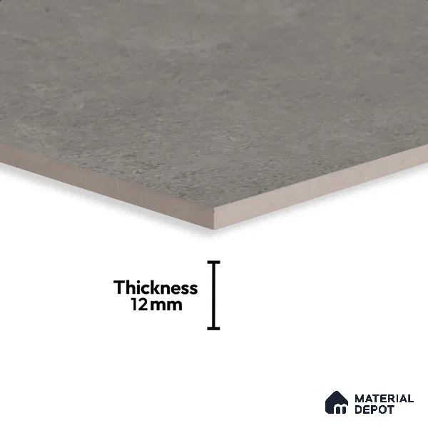 Stone Floor Tile TL 10361 Fribo Grey 2 ft x 2 ft Matte Finish Anti Skid Vitrified Tile - 12 mm  | Suitable for Balcony, Terrace & Coutyard