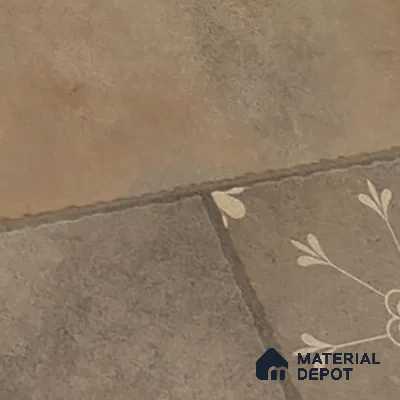 Stone Floor Tile TL 10366 B Zamora Verde Decor 2 ft x 2 ft Matte Finish Anti Skid Vitrified Tile - 12 mm | Suitable for Balcony, Terrace & Coutyard