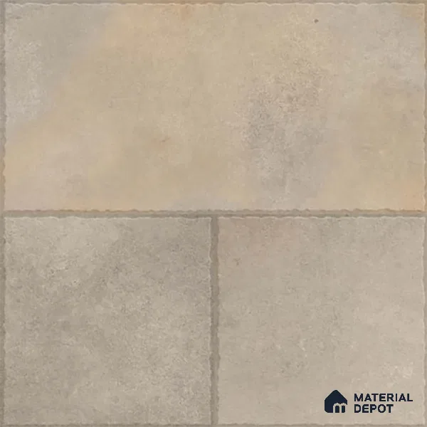 Stone Floor Tile TL 10366 C Zamora Crema 2 ft x 2 ft Matte Finish Anti Skid Vitrified Tile - 12 mm | Suitable for Balcony, Terrace & Coutyard