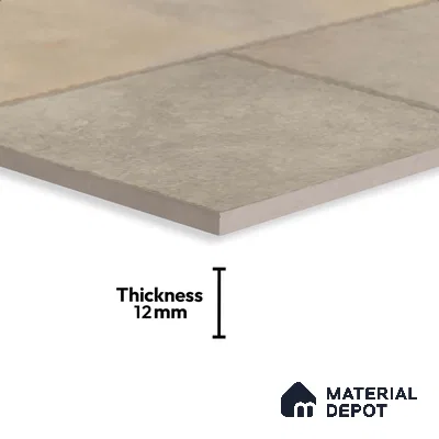 Stone Floor Tile TL 10366 C Zamora Crema 2 ft x 2 ft Matte Finish Anti Skid Vitrified Tile - 12 mm | Suitable for Balcony, Terrace & Coutyard