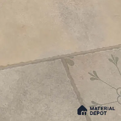 Stone Floor Tile TL 10366 D Zamora Crema Decor 2 ft x 2 ft Matte Finish Anti Skid Vitrified Tile - 12 mm | Suitable for Balcony, Terrace & Coutyard