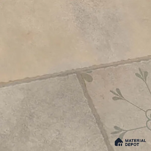 Stone Floor Tile TL 10366 D Zamora Crema Decor 2 ft x 2 ft Matte Finish Anti Skid Vitrified Tile - 12 mm | Suitable for Balcony, Terrace & Coutyard