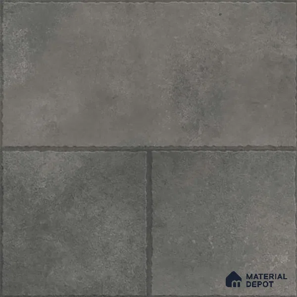 Stone Floor Tile TL 10366 E Zamora Grey Decor 2 ft x 2 ft Matte Finish Anti Skid Vitrified Tile - 12 mm | Suitable for Balcony, Terrace & Coutyard