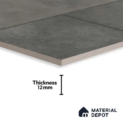 Stone Floor Tile TL 10366 E Zamora Grey Decor 2 ft x 2 ft Matte Finish Anti Skid Vitrified Tile - 12 mm | Suitable for Balcony, Terrace & Coutyard