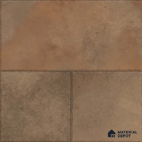 Stone Floor Tile TL 10366 Zamora Verde Decor 2 ft x 2 ft Matte Finish Anti Skid Vitrified Tile - 12 mm | Suitable for Balcony, Terrace & Coutyard