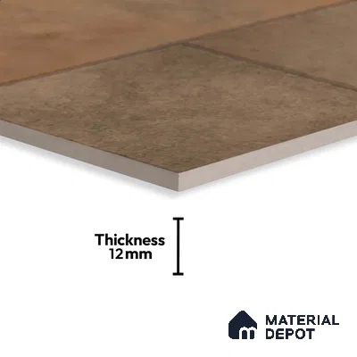 Stone Floor Tile TL 10366 Zamora Verde Decor 2 ft x 2 ft Matte Finish Anti Skid Vitrified Tile - 12 mm | Suitable for Balcony, Terrace & Coutyard