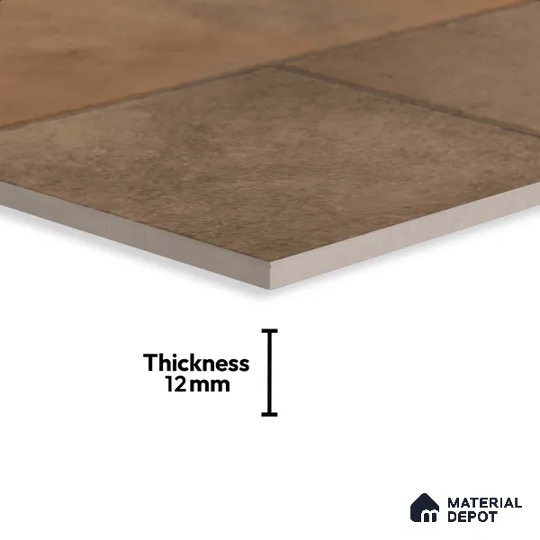 Stone Floor Tile TL 10366 Zamora Verde Decor 2 ft x 2 ft Matte Finish Anti Skid Vitrified Tile - 12 mm | Suitable for Balcony, Terrace & Coutyard
