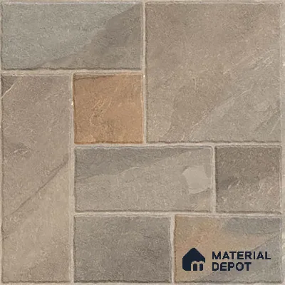 Stone Floor Tile TL 10364 B Evora Brown Decor 2 ft x 2 ft Matte Finish Anti Skid Vitrified Tile - 12 mm | Suitable for Balcony, Terrace & Coutyard
