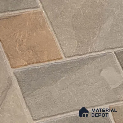 Stone Floor Tile TL 10364 B Evora Brown Decor 2 ft x 2 ft Matte Finish Anti Skid Vitrified Tile - 12 mm | Suitable for Balcony, Terrace & Coutyard