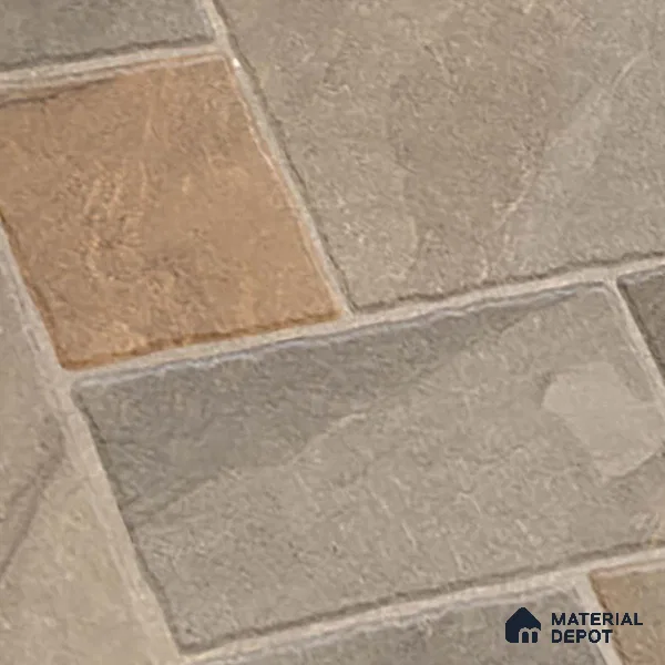 Stone Floor Tile TL 10364 B Evora Brown Decor 2 ft x 2 ft Matte Finish Anti Skid Vitrified Tile - 12 mm | Suitable for Balcony, Terrace & Coutyard