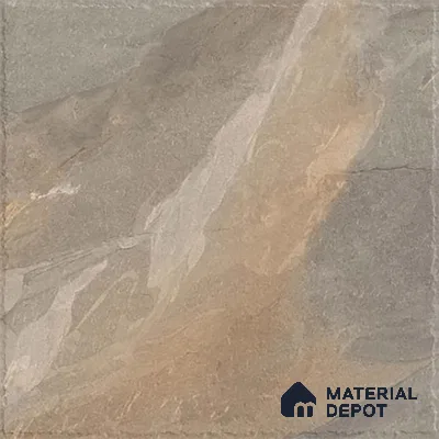 Stone Floor Tile TL 10364 Evora Brown 2 ft x 2 ft Matte Finish Anti Skid Vitrified Tile - 12 mm | Suitable for Balcony, Terrace & Coutyard
