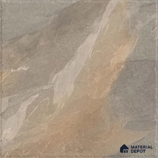 Stone Floor Tile TL 10364 Evora Brown 2 ft x 2 ft Matte Finish Anti Skid Vitrified Tile - 12 mm | Suitable for Balcony, Terrace & Coutyard