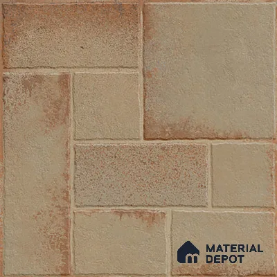 Stone Floor Tile TL 10362 B Riga Brown 2 ft x 2 ft Matte Finish Anti Skid Vitrified Tile - 12 mm | Suitable for Balcony, Terrace & Coutyard