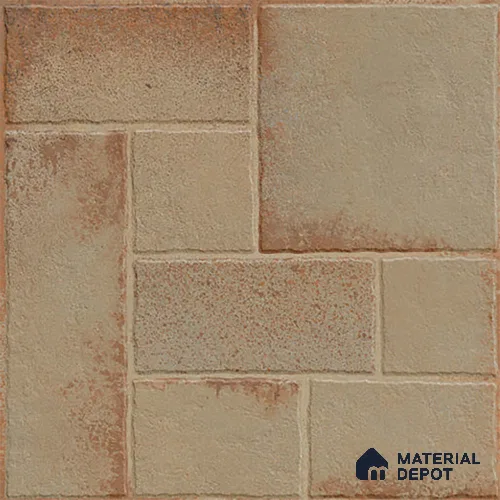 Stone Floor Tile TL 10362 B Riga Brown 2 ft x 2 ft Matte Finish Anti Skid Vitrified Tile - 12 mm | Suitable for Balcony, Terrace & Coutyard