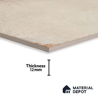 Stone Floor Tile TL 10362 D Riga Crema 2 ft x 2 ft Matte Finish Anti Skid Vitrified Tile - 12 mm  | Suitable for Balcony, Terrace & Coutyard