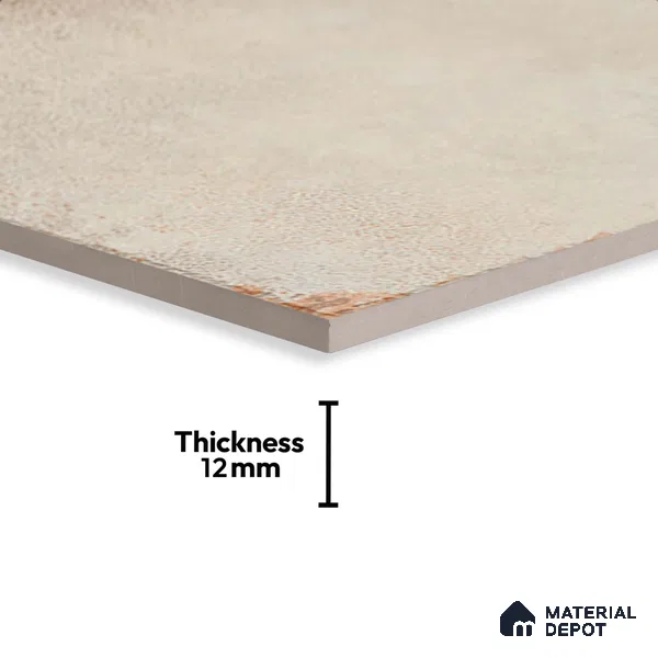 Stone Floor Tile TL 10362 D Riga Crema 2 ft x 2 ft Matte Finish Anti Skid Vitrified Tile - 12 mm  | Suitable for Balcony, Terrace & Coutyard