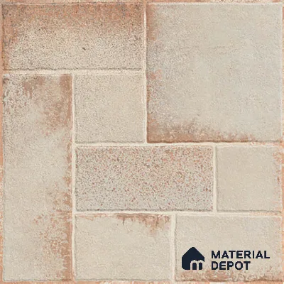 Stone Floor Tile TL 10362 E Riga Cream Decor 2 ft x 2 ft Matte Finish Anti Skid Vitrified Tile - 12 mm | Suitable for Balcony, Terrace & Coutyard