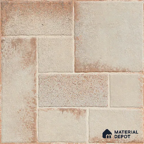 Stone Floor Tile TL 10362 E Riga Cream Decor 2 ft x 2 ft Matte Finish Anti Skid Vitrified Tile - 12 mm | Suitable for Balcony, Terrace & Coutyard