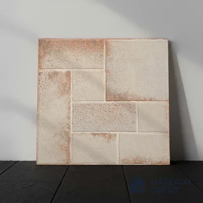 Stone Floor Tile TL 10362 E Riga Cream Decor 2 ft x 2 ft Matte Finish Anti Skid Vitrified Tile - 12 mm | Suitable for Balcony, Terrace & Coutyard