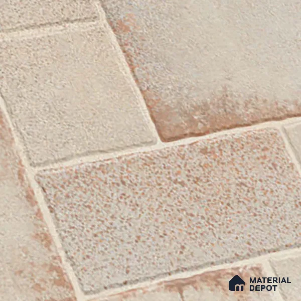 Stone Floor Tile TL 10362 E Riga Cream Decor 2 ft x 2 ft Matte Finish Anti Skid Vitrified Tile - 12 mm | Suitable for Balcony, Terrace & Coutyard