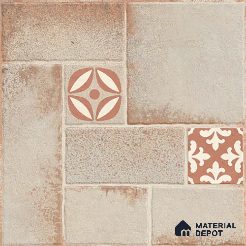 Stone Floor Tile TL 10362 F Riga Cream 2 ft x 2 ft Matte Finish Anti Skid Vitrified Tile - 12 mm | Suitable for Balcony, Terrace & Coutyard