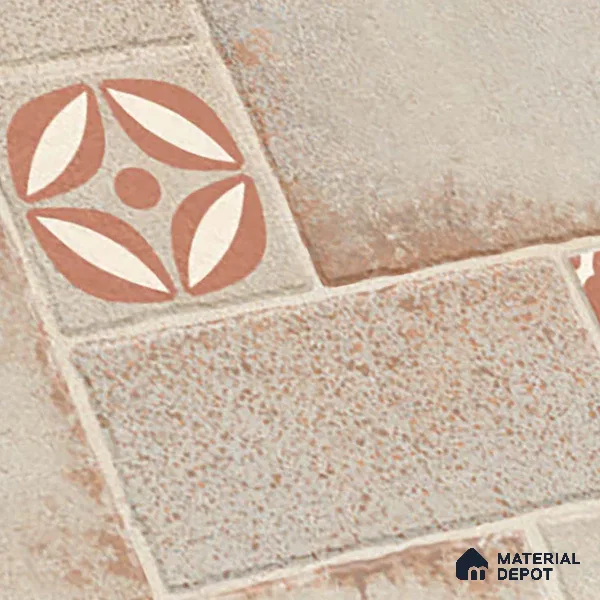 Stone Floor Tile TL 10362 F Riga Cream 2 ft x 2 ft Matte Finish Anti Skid Vitrified Tile - 12 mm | Suitable for Balcony, Terrace & Coutyard