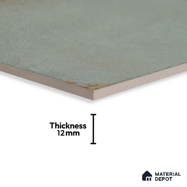Stone Floor Tile TL 10362 G Riga Green 2 ft x 2 ft Matte Finish Anti Skid Vitrified Tile - 12 mm | Suitable for Balcony, Terrace & Coutyard
