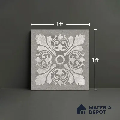 Stone Look TL 10353 D Anti Skid Tile Floor Tile 1 ft x 1 ft Vitrified Matte Finish - 12 mm