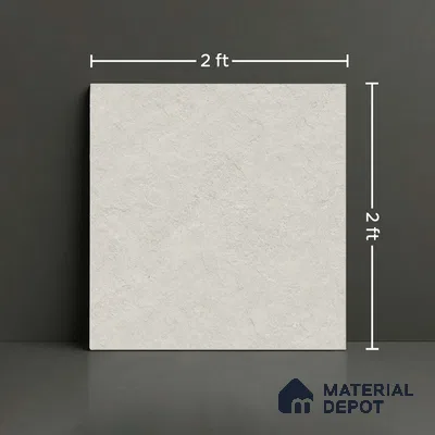 Stone Floor Tile TL 10353 E Norway Blanco 2 ft x 2 ft Matte Finish Anti Skid Vitrified Tile - 12 mm  | Suitable for Balcony, Terrace & Coutyard