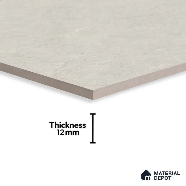 Stone Floor Tile TL 10353 E Norway Blanco 2 ft x 2 ft Matte Finish Anti Skid Vitrified Tile - 12 mm  | Suitable for Balcony, Terrace & Coutyard