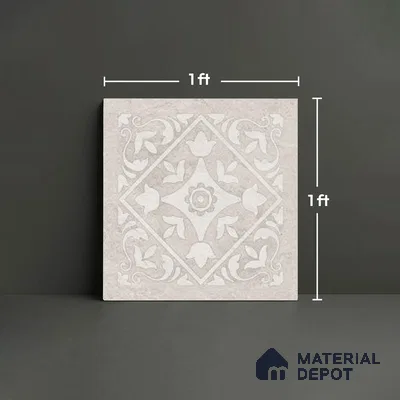 Stone Look TL 10353 H Anti Skid Tile Floor Tile 1 ft x 1 ft Vitrified Matte Finish - 12 mm