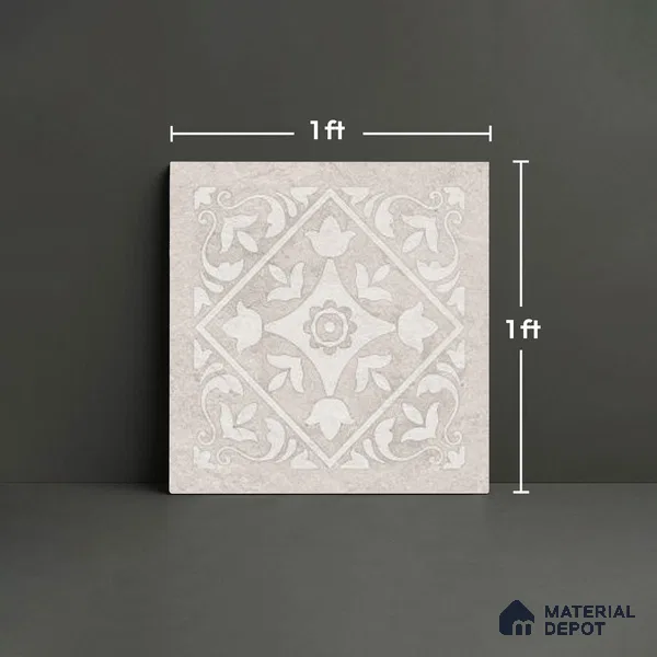 Stone Look TL 10353 H Anti Skid Tile Floor Tile 1 ft x 1 ft Vitrified Matte Finish - 12 mm