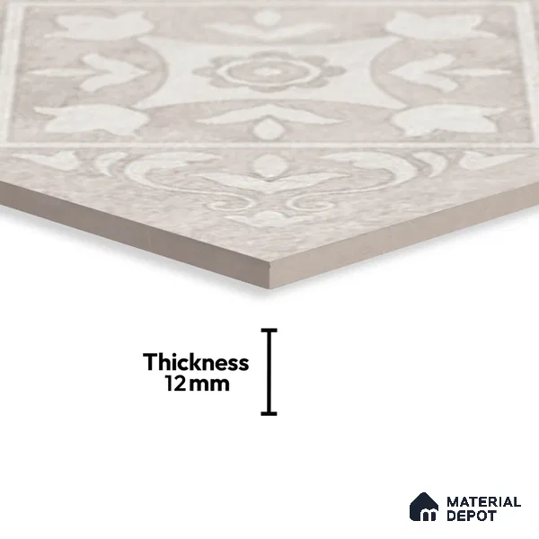 Stone Look TL 10353 H Anti Skid Tile Floor Tile 1 ft x 1 ft Vitrified Matte Finish - 12 mm