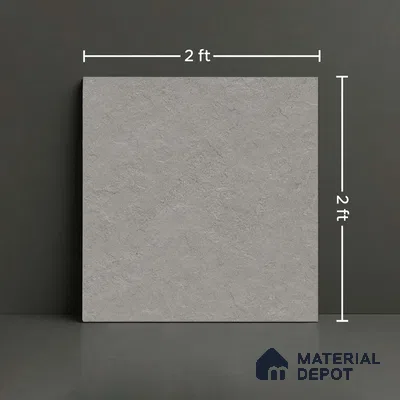 Stone Floor Tile TL 10353 Norway Grey 2 ft x 2 ft Matte Finish Anti Skid Vitrified Tile - 12 mm | Suitable for Balcony, Terrace & Coutyard